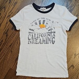 Brave Soul London BrandCalifornia Dreaming  T-Shirt - White & Black